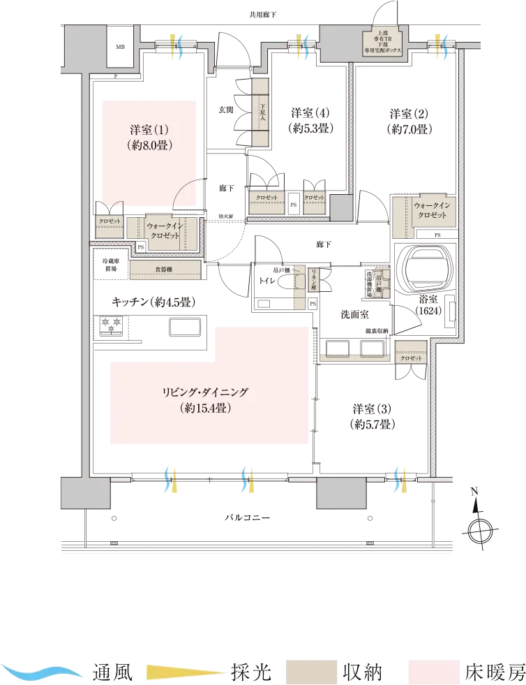 peタイプ間取り図